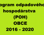 POH, oneskorenie, spracovanie POH, program odpadového hospodárstva, spracovať POH, POH obce, Program pre obec