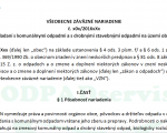 VZN o odpadoch, VZN o nakladaní s komunálnymi odpadmi a s drobnými stavebnými odpadmi na území obce, odpadservis, odpady, VŠEOBECNE ZÁVÄZNÉ NARIADENIE o  odpadoch 